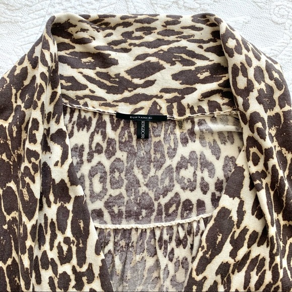 Elie Tahari Silk Cashmere Animal Print Sweater XS - Picture 2 of 14